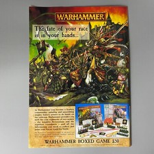 Gioco Da Tavolo Warhammer Edizione 5 GAMES WORKSHOP Vintage Retro Annuncio