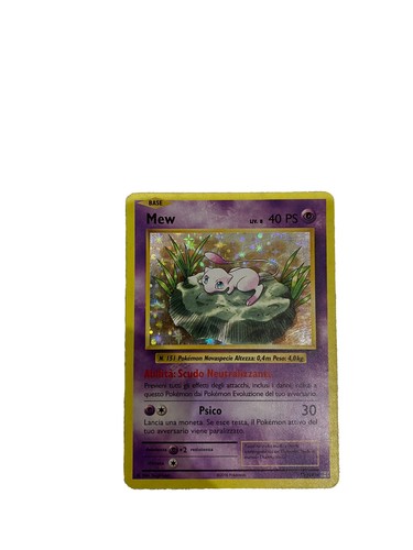 Carta pokemon rara mew del - pokemon,