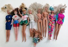 ?LOTTO DI 9 BARBIE  VINTAGE MATTEL DA COLLEZIONE