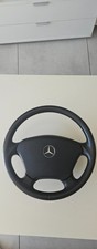 Black leather steering wheel