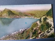 Lugano 1954 - Panorama - Monte S.Salvatore e Monte Rosa