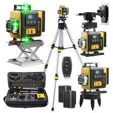 Livella Laser Autolivellante 4 X 360° 16 Linee livella laser Verder con Display