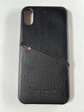 custodia per cellulare iPhone X cover nero Decoded in pelle - Cover card case