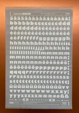 LETRASET 3053 GILL KAYO 72pt bianco trasferimento lettere grattugia USA NUOVO