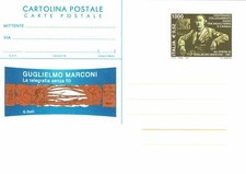 2001 REPUBBLICA ITALIANA CARTOLINA POSTALE G. MARCONI NUOVO C248 MF102231