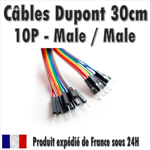 10x cables dupont 30cm - dupont,