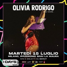 Olivia Rodrigo Biglietto Milano