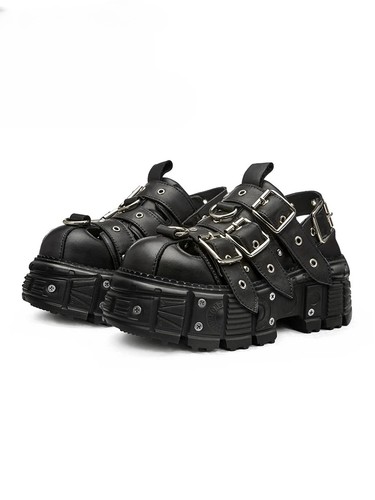 Scarpe muffin platform rivet - scarpe,