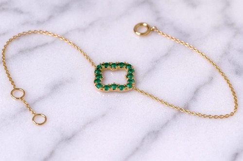 Bracciale con fiori - , di