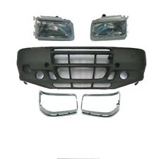 KIT02 PARAURTI ANTERIORE+COPPIA FARI DX/SX+CORNICI FARI PER PIAGGIO PORTER 2008