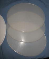 3 OPAQUE OVAL NUMBER PLATES 9