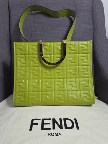 Borsa shopper fendi - shopper, verde