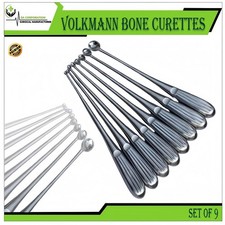 Volkmann Bone Curette Set di 9