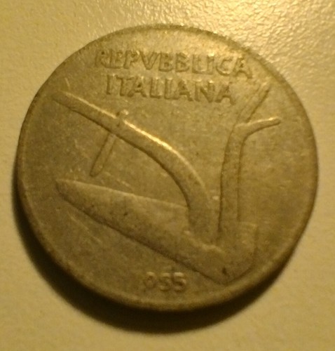 Moneta lire 1955 - moneta,