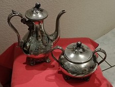 Théière sucrie argenterie - théière,