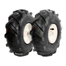 2x Pneumatico e Ruota 11x4.00-4" Tiller per Assale 3-1/8" 3/4" Misura Artigiano Troy-Bilt