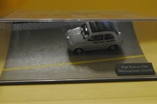 Modellino Fiat Nuova 500 Derivazione Abarth DIORAMA Die cast Scala 1:43