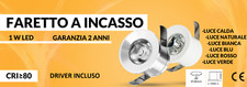 FARETTO LED PUNTO LUCE BIANCO