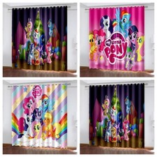 Tende moderne per ragazze 3D piccolo pony camera da letto tende oscuranti anello occhiello superiore
