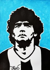 Dr. LOVE MARADONA STREET ART Mario Schifano Banksy Mimmo Rotella Pablo Picasso