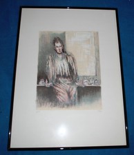 ALESSANDRO PAPETTI ritratto di donna stampa su carta 70x50