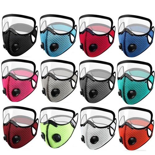 Maschera viso bici con - bici,