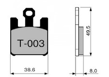45T00300 PASTIGLIE FRENO ZCOO