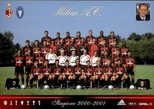 Cartolina milan squadra - milan, a.c.