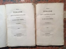 Della Tebaide di Stazio tradotta da S. Porpora, 2 Volumi, Firenze Ciardetti 1823