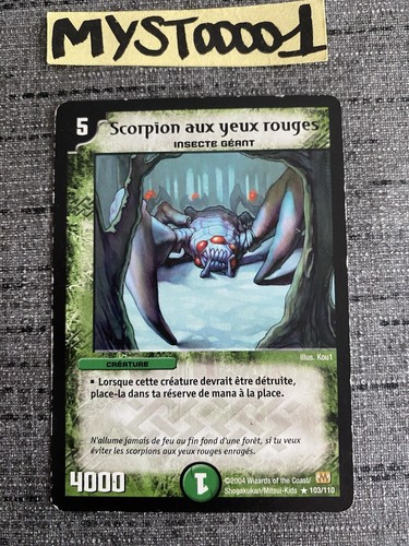 Carte duel masters - masters, scorpion