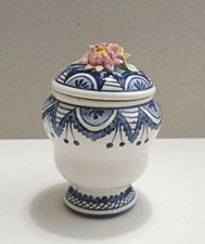 PETUCCO E TOLIO NOVE VASETTO BOMBONIERA BLU FIORI