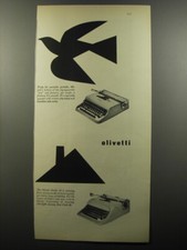Pubblicità Olivetti 1956 - Macchine da scrivere Lettera 22 e Studio 44