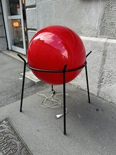 LAMPADA DA TERRA 60s GRANDE SFERA VETRO MURANO VISTOSI SEGUSO DESIGN FLOOR LAMP