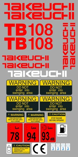 Takeuchi tb108 mini digger - mini,