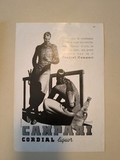 BOCCASILE PUBBLICITARIA FOGLIO PUBBLICITARIO CAMPARI PIRELLI 24 x1 7 CM