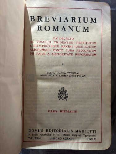 Breviarium romanum domus - breviarium,