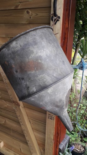 Grande imbuto zincato vintage - zincato,