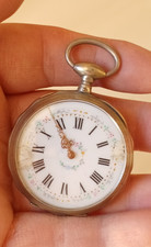 OROLOGIO DA TASCA A CHIAVETTA SILVER POCKET WATCH  MONTRE A GOUSSET TASCHENUHR