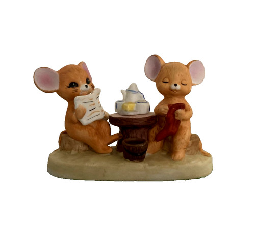 Figurina vintage mic due topi - due,