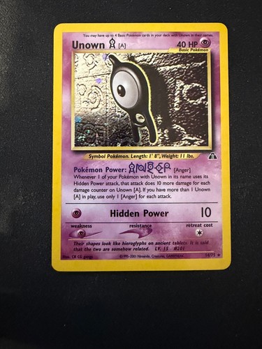 Unown holo rare - -,