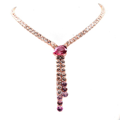 Collana pendente pink - collana,
