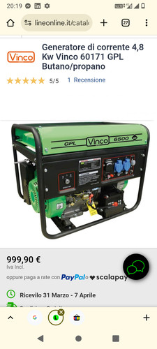 Generatore corrente gas - a,