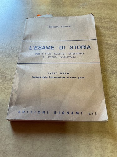 Libro esame di storia per - di,