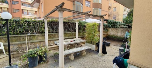 Gazebo 3x3 cemento stile - gazebo,