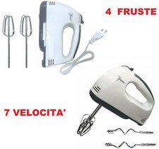 Sbattitore elettrico frullino dolci impasto cucinare torte 4 fruste frullatore