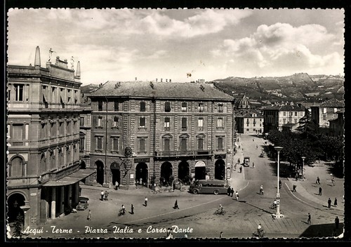Cartolina acqui terme piazza - cartolina, terme,