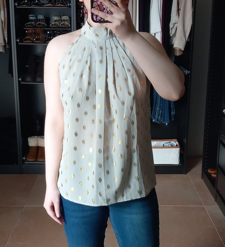 Maglia top senza - , verde