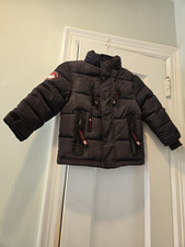 Giubbotto bambino bambino nero Canada Weather Gear invernale puffer coat taglia 3T senza cappuccio
