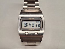 Seiko 0432 5001 LCD orologio uomo vintage quartz batteria 33 mm