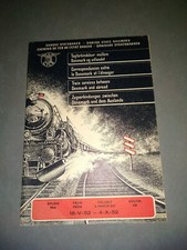 "Orario treni danesi" validità 18-05-1952 al 04-10-1952